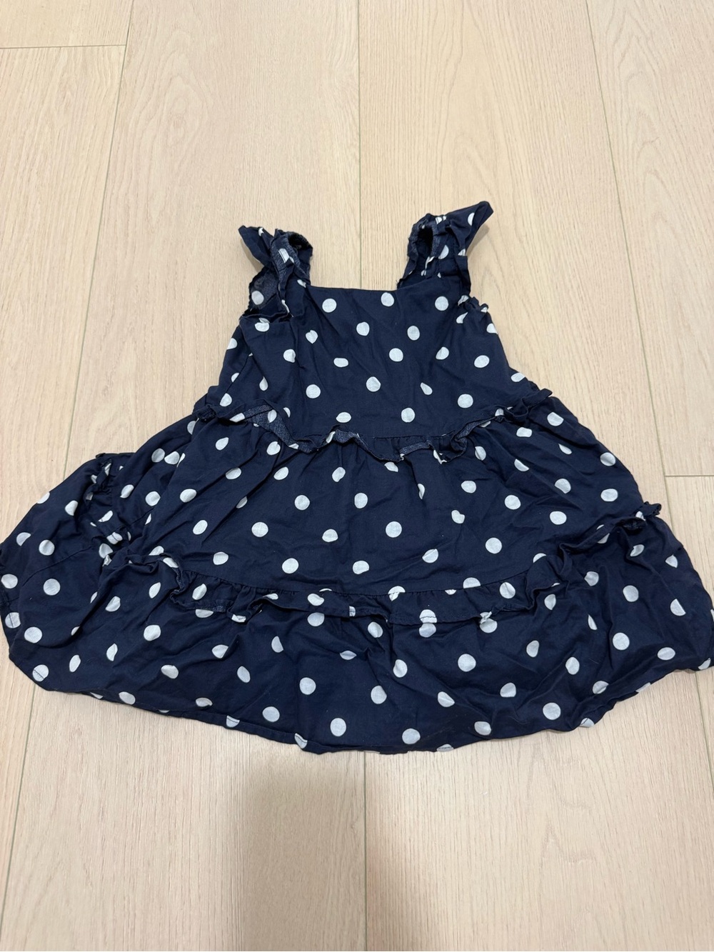Janie and Jack Navy Blue Polka Dot Sundress| 18-24 Months